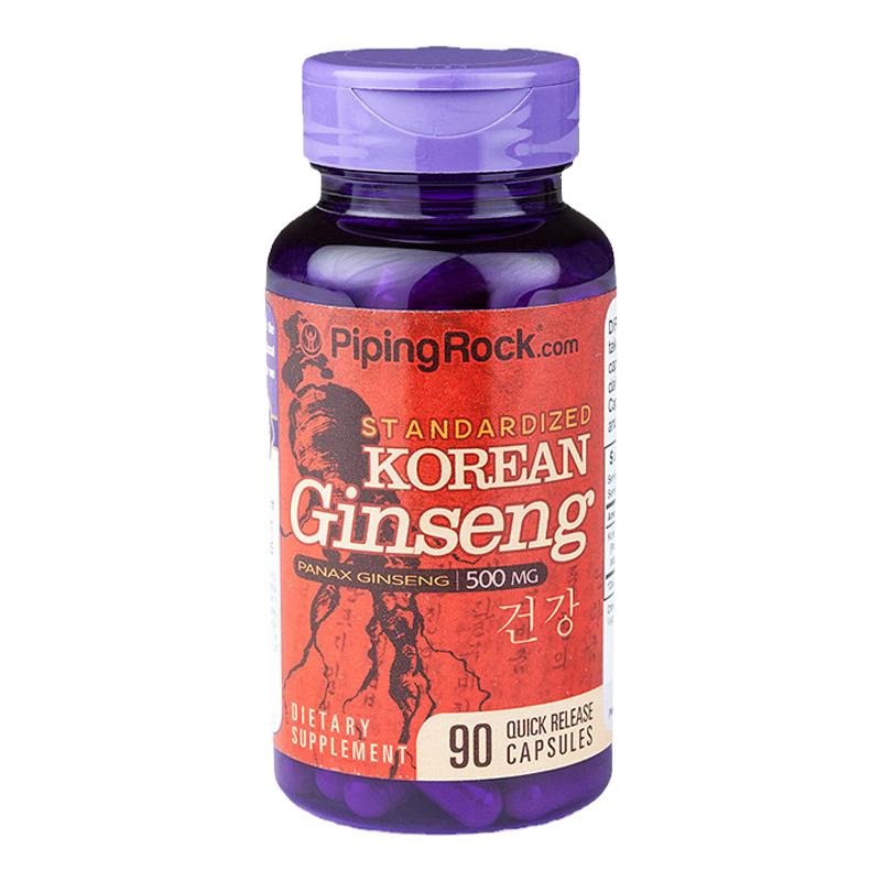 韩国高丽参人参胶囊滋补益气补五脏六年根500mg90粒【美国直邮】