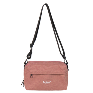 Qminica通勤小众轻便遛娃斜挎包大容量防水斜跨单肩包休闲旅行包