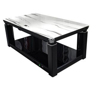 美之家电暖炉取暖桌电暖桌烤火桌长方形家用客厅智能升降发热茶几