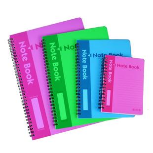 易利添A5胶面线圈笔记本B5胶面笔记簿A4线圈本A6记事本A7小本子工作手册线条本日记本随身小本子
