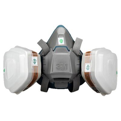 3M6502防毒面具套装防化工气体异味6001粉尘喷漆甲醛舒适6057面罩