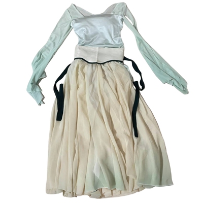 古典舞舞蹈服720度大摆裙+连体衣