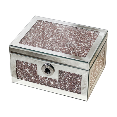 比特茨奢华镶钻指纹锁首饰盒