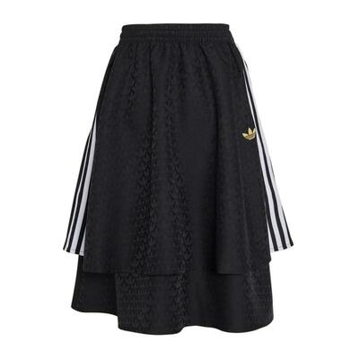 阿迪达斯三叶草新年款半身裙