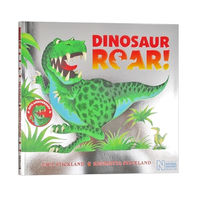 Dinosaur Roar 25th Anniversary Edition 英文原版绘本 恐龙嗷呜吼 恐龙主题绘本 反义词 形容词 单词学习书籍 英语报纸原版进口