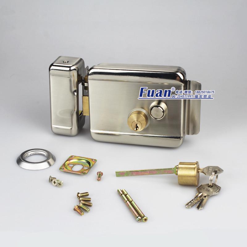 12v单元门1073电控锁铁门锁门锁楼宇对讲双头带反锁电子密码门禁