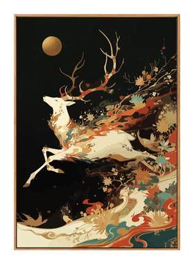 敦煌九色鹿数字油画diy