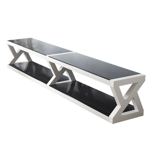 客厅电视柜简约现代小户型家用钢化玻璃茶几组合电视机柜定制定做