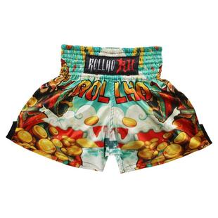 柔猴财神泰拳运动踢拳训练MMA短裤UFC体育来财搞怪速干动漫三分裤