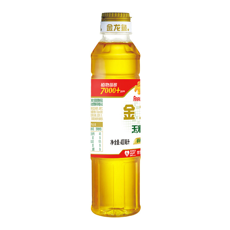 金龙鱼玉米胚芽油玉米油400ml/瓶非转基因压榨食用油家用烘焙蛋糕