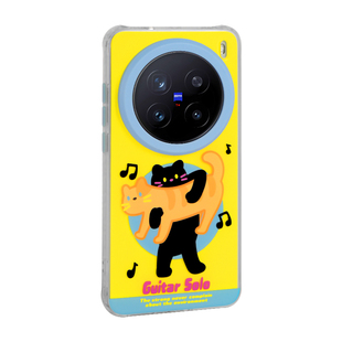 GGSHARE寄居蟹吉他猫适用vivox200pronimi手机壳磁吸支架 新款x200ultra手机套磨砂女款原创设计超好看手腕绳