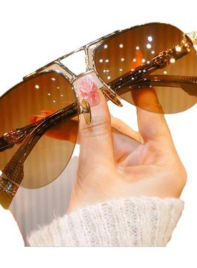 BULLE DE SAVON防紫外线防晒太阳镜男女潮个性墨镜复古大框蛤蟆镜