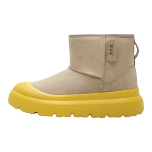 王一博同款新款冬季彩壳雪地靴男女加绒保暖鞋子加厚防滑厚底棉靴