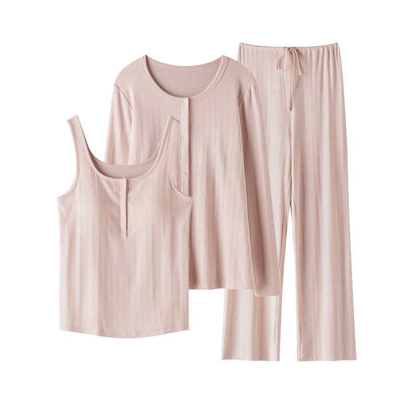 momjane秋冬款月子服哺乳睡衣