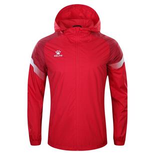 KELME卡尔美跑步防风衣秋冬训练服女梭织外套防风连帽长袖夹克男