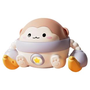 翻滚猴子0到6个月婴儿抬头练习1岁宝宝爬行引导消耗体力电动玩具