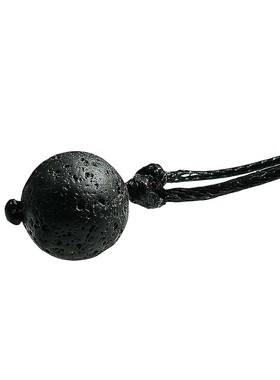 黑色火山石单颗珠子锁骨链健康石