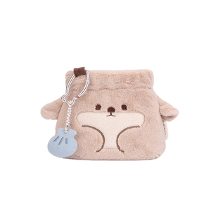 原创獭獭零钱包水獭獭可周边E人外出系列可爱毛绒包包便携口红包