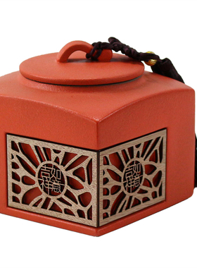 茶室摆件茶叶罐客厅新中式装饰品