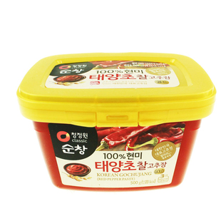 包邮 韩国进口顺昌甜辣酱拌饭酱辣炒年糕酱 清净园辣椒酱500克盒