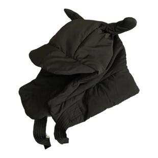 学生羽绒帽女冬季加厚牛角保暖护耳雷锋帽东北防寒帽子男骑电动车