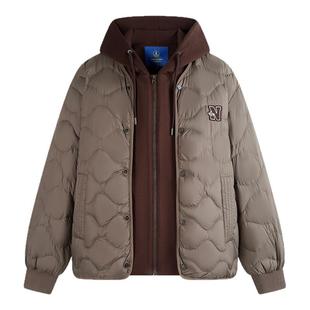 NAVIGARE意大利小帆船2025新款葫芦纹轻薄款保暖羽绒服男冬季外套