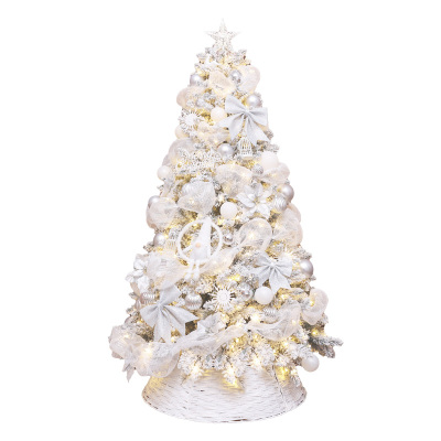 迷饰圣诞节装饰白色圣诞树摆件