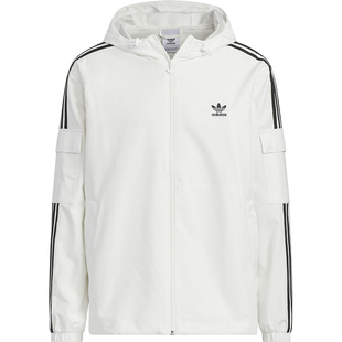 Adidas/阿迪达斯正品三叶草男女同款休闲三条纹梭织外套KB1944