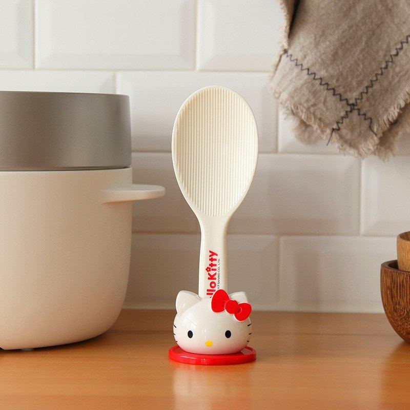 猫猫高颜值厨房烹饪勺子厨具米饭可不粘铲子塑料立式饭勺用品