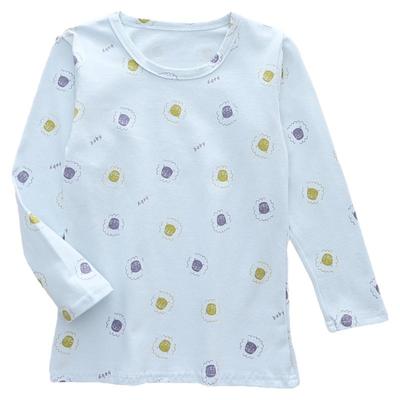 文波女童秋衣单件上衣莱卡棉春秋