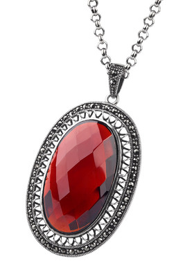 复古泰银毛衣链挂件吊坠镶嵌时尚