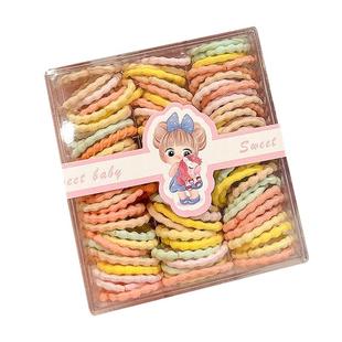 婴儿彩色拇指发圈女儿童发量少扎小揪揪头绳高弹不伤发橡皮筋头饰