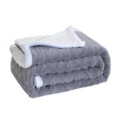 AB版双面加厚抱枕毯子两用珊瑚绒汽车上靠垫被办公室宿舍午休盖毯