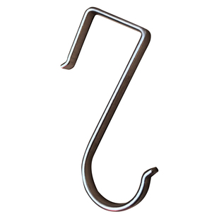 304不锈钢S型方管防盗窗挂钩强力钩子商用货架展会厨房浴室收纳钩