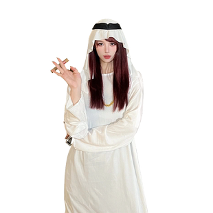 万圣节cos服装中东迪拜土豪成人女阿拉伯生日搞怪衣服装扮聚会