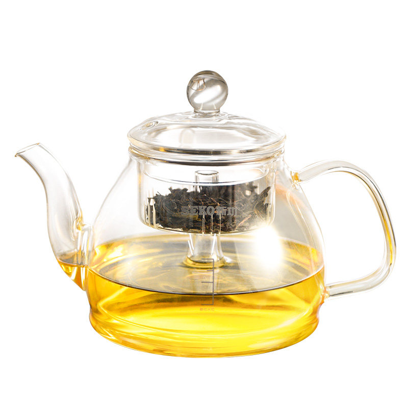 新功734茶壶蒸汽醒茶玻璃煮茶器喷淋式煮黑茶壶养生电陶炉烧水壶