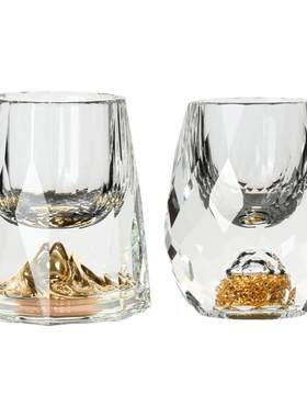 金箔小号无铅酒盅礼盒装一口杯