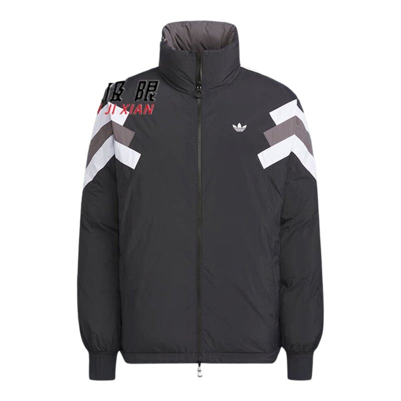 正品阿迪达斯三叶草男装2025冬款两面穿防风保暖羽绒服外套KF9608