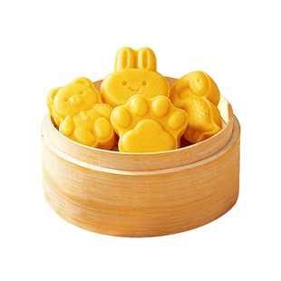 广州酒家鸡蛋小米糕马拉糕小米糕黑米桂花糕卡通动物造型可爱包点