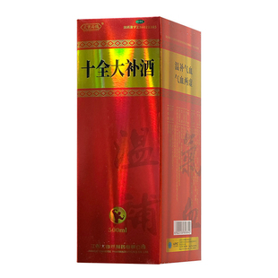 炎黄扁鹊 十全大补酒500ml温补气血面色苍白气短心悸体倦乏力