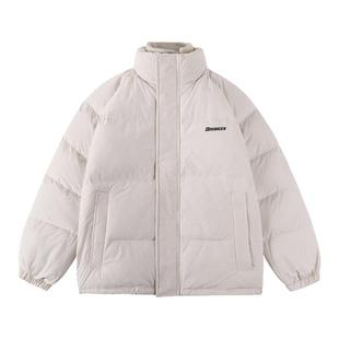 GOOZI MADE 假两件棉衣外套男春季款短款面包服冬季立领棉服男款