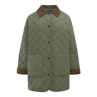 雪中飞2025冬新款女士针织中式翻领中长轻薄羽绒服巴恩风时髦温柔