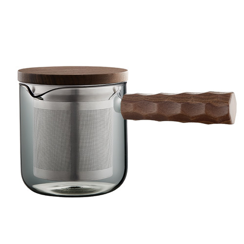 木笙玩物侧把茶壶玻璃煮茶器电陶炉耐高温泡茶壶功夫茶具家用单壶