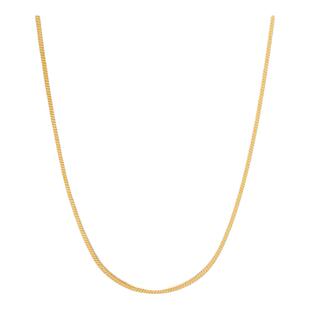 PD欧美风方形蛇骨链镀18k金素链项链女轻奢小众925纯银锁骨链礼物