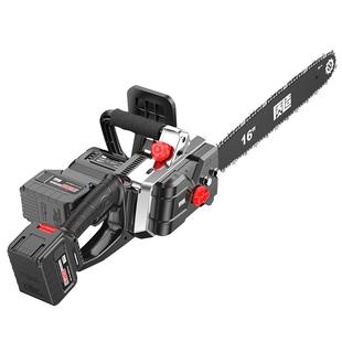 充电式电锯家用小型手持锂电池大容量链条锯树神器劈柴电动伐木锯