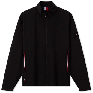 【休闲立领】Tommy秋冬男装潮流镶边口袋商务通勤行政夹克外套