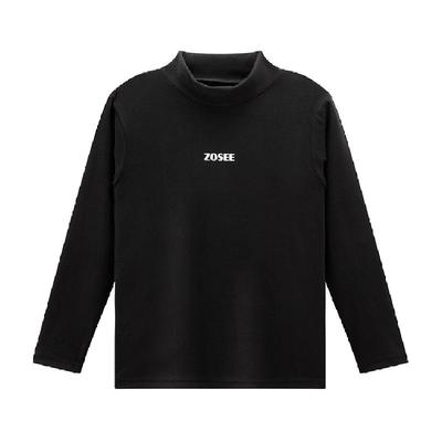 左西男童德绒半高领秋冬装打底衫