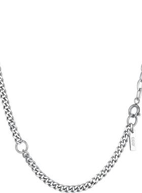 CCO高级感小众ins潮牌配饰男生百搭拼接链条古巴链男款任达华同款