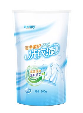 米卡琪诺洗衣液500g小魔兜秋冬季衣服护理剂防静电洗衣液250g/袋