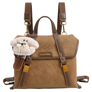 官方正品Cow&Kitty学院风双肩包女2025新款小众百搭通勤轻便背包